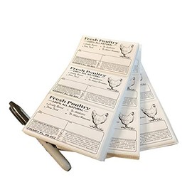 Poultry Freezer Labels 4" x 2.5" with Safe Handling Instructions and Exemption – P.L. 90-492 (100)