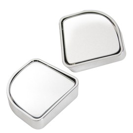 Custom Accessories 71173 Chrome 2" Round Adjustable Blind Spot, (Pack of 2)