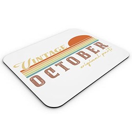 Fabulous Mausunterlage Vintage Original Parts October Celebration Birthday Party Gift Retro Month