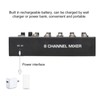 8 Channel Sound Mixer Sound Board Console 2 Modes Aluminium