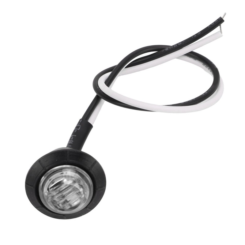 10pcs Side Marker Light 3LED IP68 Waterproof Round Clearance Indicator
