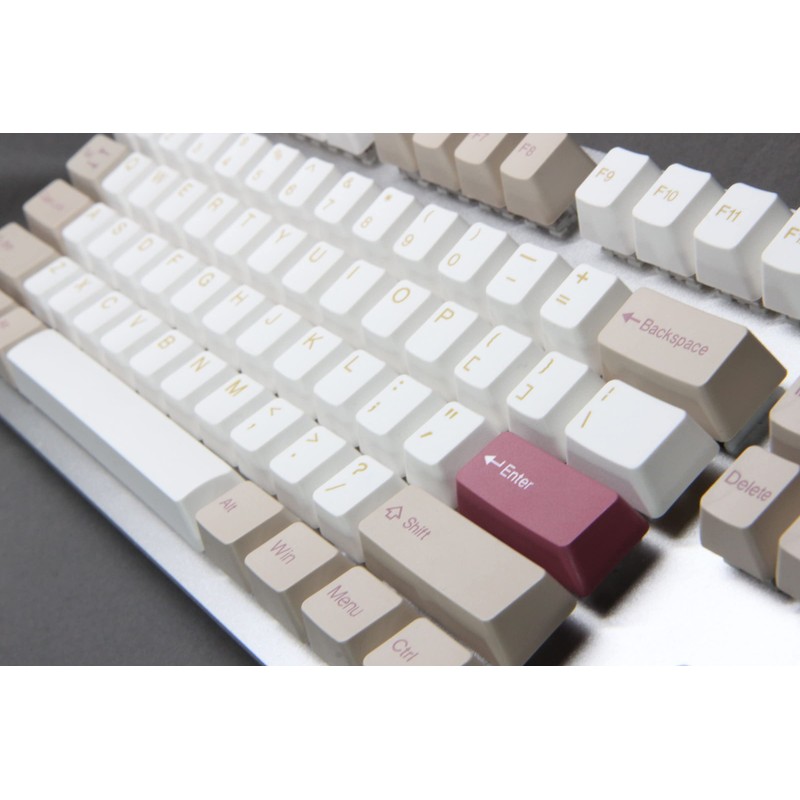 Tai-Hao 137 Key Shell Sand Beach ABS Double Shot Keycap