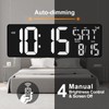 XREXS 16.5 in Large Display Wall Clock with Temperature/Date/Week, LED