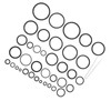 383 Pieces Rubber O Ring Assortment Kit 4138938 Replacement for