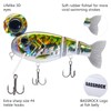 BASSROCK Topwater Fishing Lures for Bass Pike Salmon Floating Swimbait