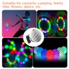 Set of 2 LED Poi Balls Set, 7 Colours and