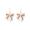 Cute Wooden Gnome Baseball Earring for Women|Asymmetric Dwarf Baseball Earrings|The