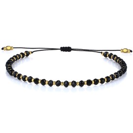 KELITCH Women Strand Bracelets Boho MIYUKI Beads Friendship Bracelets Summer Beach Rainbow Bracelets - Black