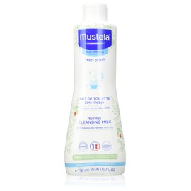 Mustela Organic Toilet Milk with Avocado Perseosis, Face, Body, Nappy Change, Babies, Children, Suitable for the Whole Family - Cleans without Rinsing, 98% Ingredients of Natural Origin (750 ml)