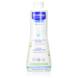 Mustela Organic Toilet Milk with Avocado Perseosis, Face, Body, Nappy Change, Babies, Children, Suitable for the Whole Family - Cleans without Rinsing, 98% Ingredients of Natural Origin (750 ml)