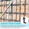 Otoolling 4 Pack Concrete Screed Bracket Screed Bar Bracket for