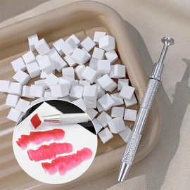 MOLILON 200Pcs Soft Nail Sponges for Ombre, Sponge Grabbing Pen, Ombre | French Tips | Aura Nails | Gradient Design Nail Art Tools Kit for DIY Nail Accessories Supplies Manicure Salon & Home