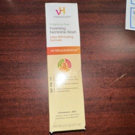 vH essentials Foaming Feminine Wash Fragrance-Free pH Balanced Prebiotic, 6oz