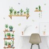 Peacoblue Potted Plants Wall Stickers Decals Decor Removable Peel and