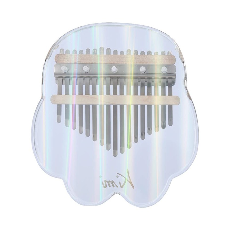 kimi Kalimba 17 Key Thumb Piano Kalimba Transparent Acrylic with