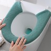 AYNKH 3PCS Soft Thicker Toilet Seat Warmer with Handles, Button