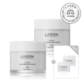 Lagom [SET] 딥 모이스쳐 크림 60mL+60mL (+30mL 추가 증정) [SET] Deep Moisture Cream 60mL+60mL (+30mL bonus gift)