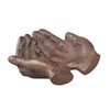 Creative Co-Op HD5974 Cast Iron Hands Dish with Rust Finish