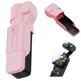 Compatible with DJI Osmo Pocket 3 Lens Screen Protective Case PC Protective Cover with Lens Screen Protector, Flip Top Design Total Protection Protection Front Full Coverage Type, Drop Prevention,