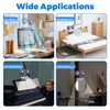 3-Level Dimmable Clip-On desktop lights with Dual Gooseneck Fans, 360°