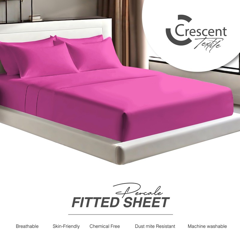 Egyptian Cotton Fitted Sheets 25cm Deep Mattress Pocket 200 Thread