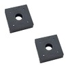 Myard PBP44 Post Base Plate for 4x4 Inches Wood Post, Provides Code Required 1 Inch Stand-Off from Concrete Ground (4" x 4", 2)