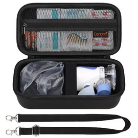 Canboc Canboc Portable Nebulizer Case, Mesh Nebulizer Bag with Removable Shoulder Strap, Mesh Pocket fit Medication or Essentials, Black