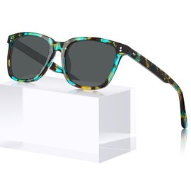 CARFIA Acetate Polarized Sunglasses for Women Small Face - AntiGlare UV400 Protection CA5354