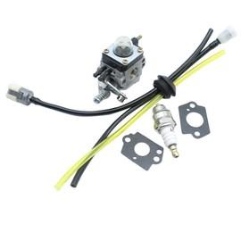 Mtanlo Carburetor Fuel System Kit For Echo Mantis Tiller Cultivator Tc-210 Tc-210I Tc-2100 Sv-6 Sv-5H/2 Sv-5C Sv-4B Hedge Trimmer For For Zama C1U K54A K27 12520013122, 12520013123