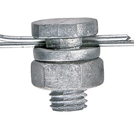 Kerbl Wire Connection Terminals Galvanised in HB, Pack of 4