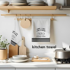 Koesus Funny Sourdough Baking Kitchen Towels, Gifts for Sourdough Bakers Tea Dish Towels for Kitchen, Baking Lover Gifts Decorative Hand Towels, 16x24 Inch