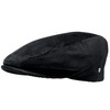WEROR WEROR-396.1 Men's Flat Cap Peaked Cap Cord, black, 60