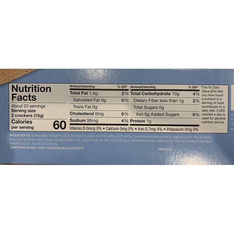 Wellington Stoned Wheat Crackers 10.6 oz (3 packs) Non GMO