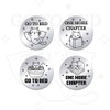PH PandaHall Pack of 2 Funny Destiny Flip Coins Go