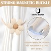 JYJLLM brand 2 flower shaped curtain ropes with magnetic buckles