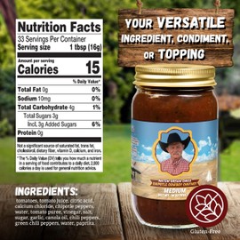 Kent Rollins Chutneys and Relishes - Gluten Free Green Chile and Chipotle Cowboy Chutney - All-Purpose Ingredient, Condiment & Topping - Ideal for Nacho, Eggs, Tacos, Chicken, Pork & More - 18 oz