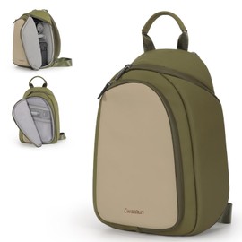 Cwatcun Camera Bag, Camera Shoulder Bag Small, DSLR/SLR/Mirrorless Compact Camera Bag, Waterproof Camera Shoulder Bag, Crossbody Photography Purse Compatible, Lens, Green