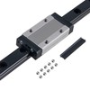CNCYEAH 1 x 350 mm linear guide rail MGN12H mini