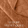 PlushHavenCloud Velvet Quilt Set Queen Size - Luxury Lightweight Velvet