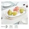 DOWAN Serving Tray with Handles, 15.4" Large Platters for Valentines