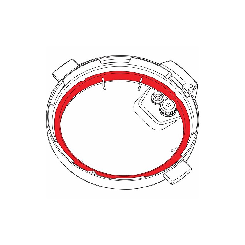 Twin Pack: Two (2) GJS Gourmet Replacement Silicone Gasket/Pressure Sealing
