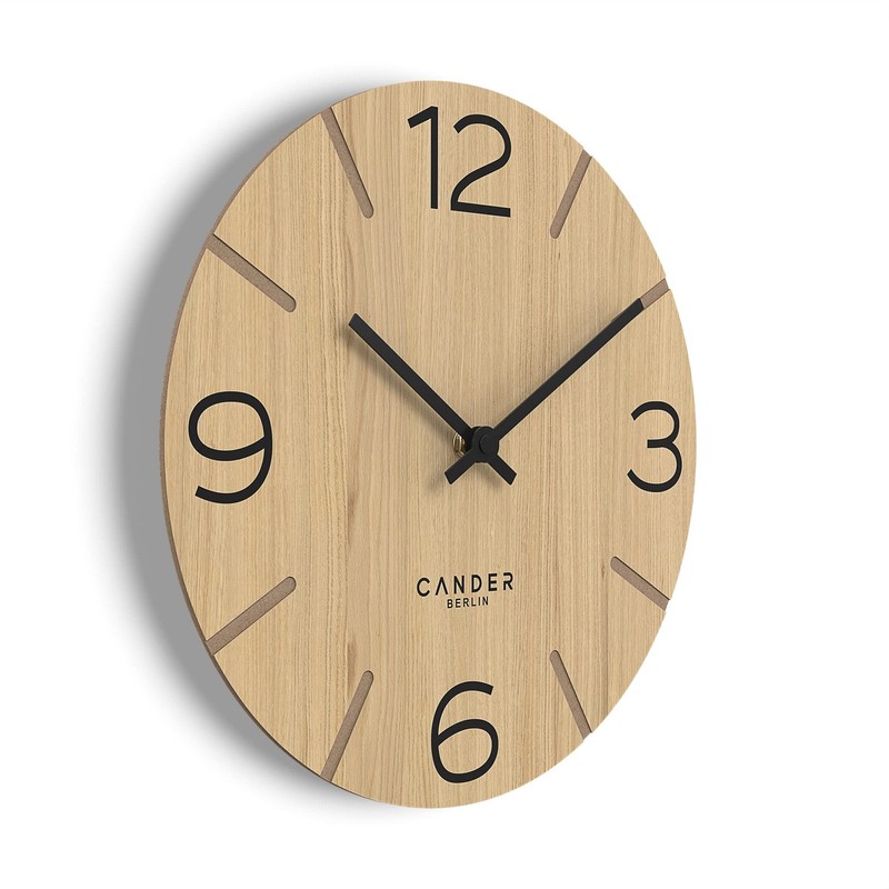 Cander Berlin MNU 2730 I Wall Clock Wood Silent 30