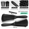 Hommtina 4Pcs Vented Brush Set for Thick/Wet/Dry/Wavy/Curly/Oil/Long Hair - Afro