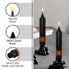 Black Taper Candle Candle Sticks, 7 Inch Mini Pillar Candles,