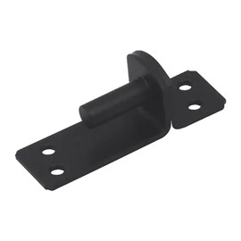 86mm x 30mm x 10mm (25mm) Black Heavy Duty Hinge Pin Gate Hinge Brackets Galvanised Steel (Pack of 2)