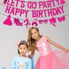 Let's Go Party Happy Birthday Banners for Women, Hot Pink