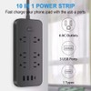 Generic Surge Protector Power Strip with 6 Outlets, 4 USB