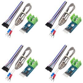 ALMOCN 4pcs DC 3-5V MAX6675 Module + K Type Thermocouple Temperature Sensor Thermocouple Sensor Set M6 Screw Compatible with Raspberry Pi Arduino