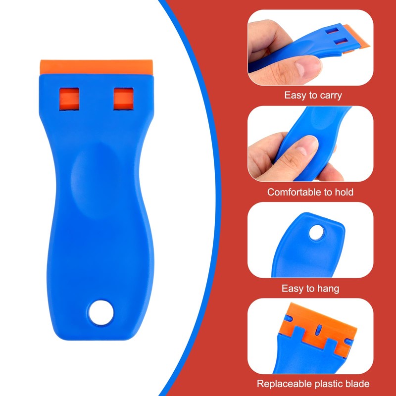 Cleaning Scraper Tool Non Scratch, 1Pcs Plastic Scraper with 20