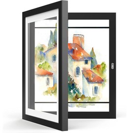 Kit de Dibujo para Niños, OPUEW Cuadro para Dibujos Niños, Kids Art Frame Storage, Puede Guardar 150 Dibujos, Perfecto Marco para Exhibir Dibujos o Fotos en Pared de Hogar, Oficina